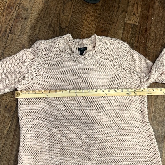ANN TAYLOR SWEATER PALE PINK #1335 SZ M - Picture 6 of 7